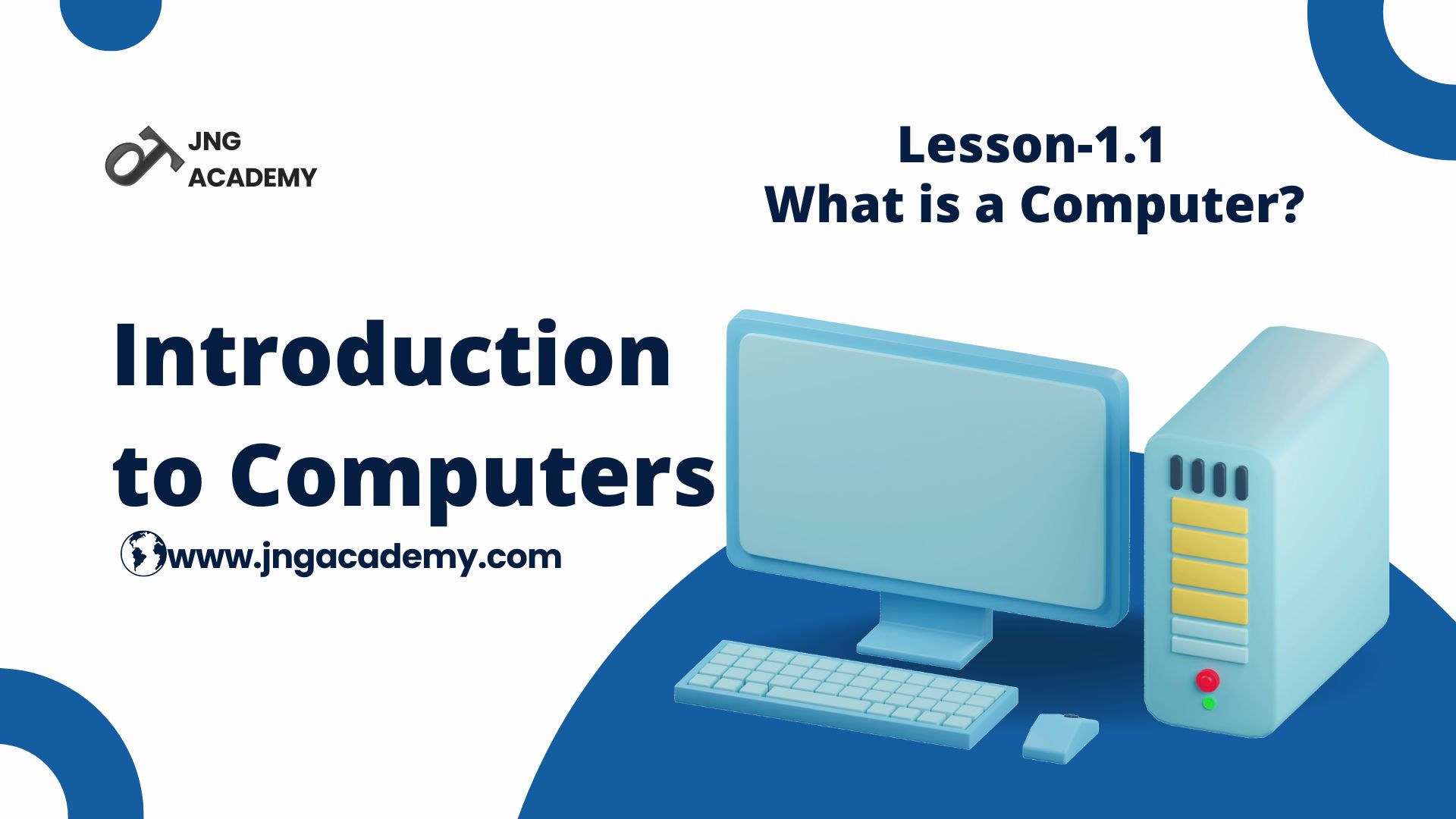 Lesson-1.1 Introduction to Computers What is a Computer DCA Complete Course