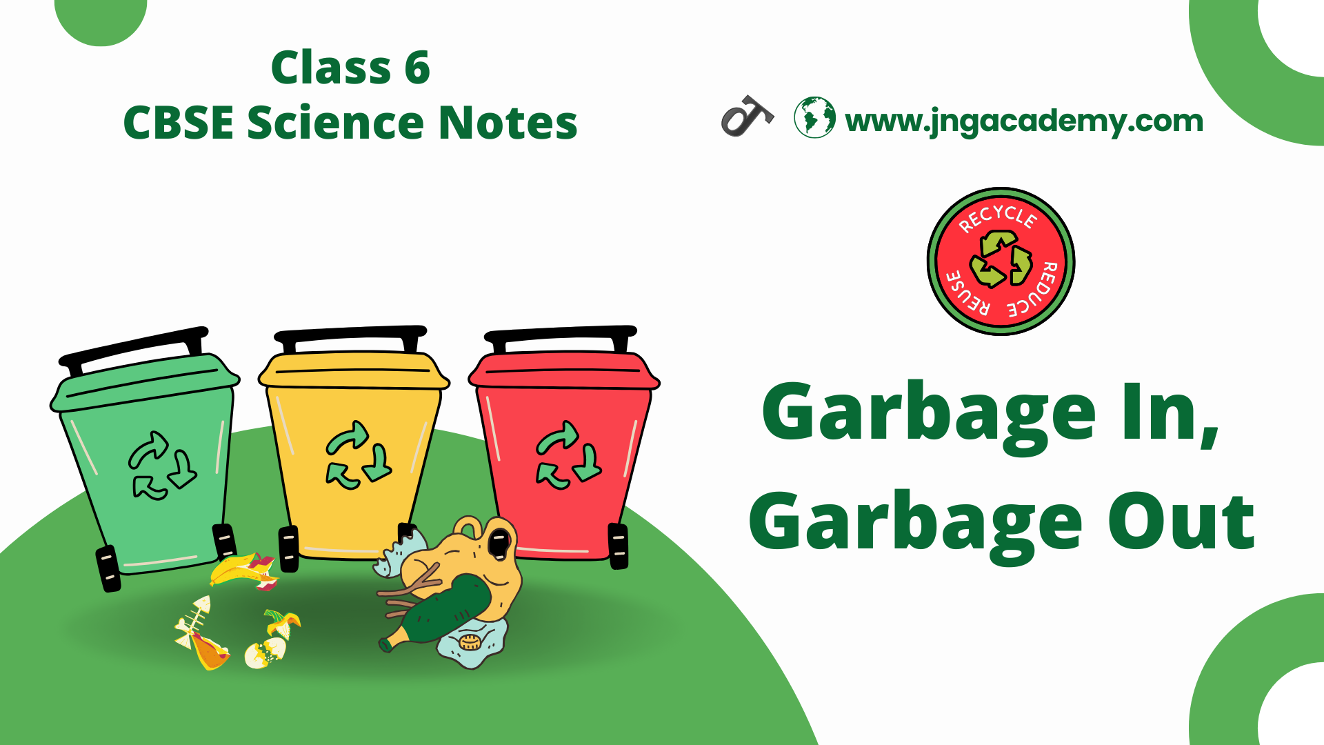 Garbage In, Garbage Out - Class 6 Science Notes (www.jngacademy.com)